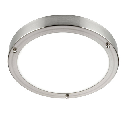 Plafon Portico LED satin Nickel IP44 9W (54675) - Saxby