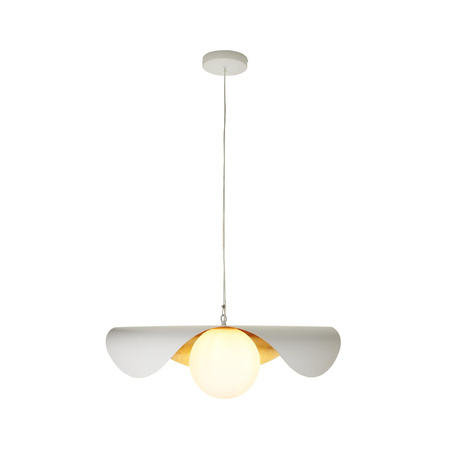 Lampa wisząca ENZO biało złota 80 cm (ST-F22020601-D80 white) - Step into Design