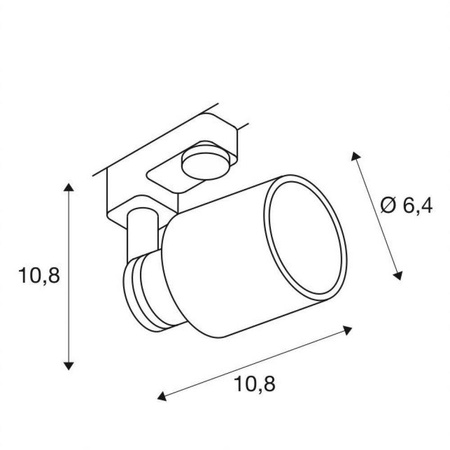 Reflektor PURI do systemu szynowego czarny (1001871) - SLV