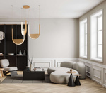 PENDANT LED LIGHT 54W 3000K,4000K GOLD-CHAMPAGNE (23169 Zambelis) - Zambelis