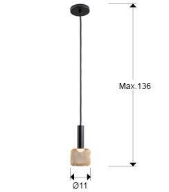 Sincro lampa wisząca (175265) - Schuller