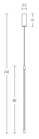 LED PENDANT LAMP 12W 3000K ALUMINIUM  BLACK (20121 Zambelis) - Zambelis