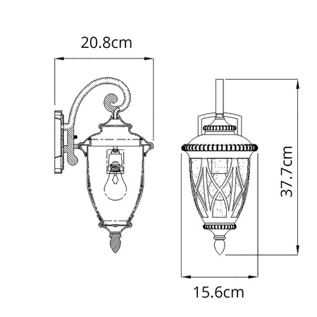 Kinkiet zewnętrzny Admirals Cove (KL-ADMIRALS-COVE-S) - Elstead Lighting