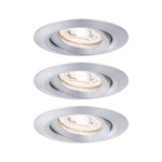 Oprawa wbudowana Nova mini Coin okrągła ruchoma LED 3x4W 310lm Aluminium (PL94297) - PAULMANN