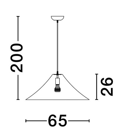 Jedwabna lampa wisząca CHANCAY (LE44599) - Luces Exclusivas