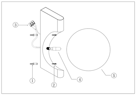 Lampa ścienna (kinkiet) Avant-garde (MOD324WL-01BS) - Maytoni