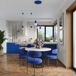 Lampa wisząca ESTRIA 3P biała/ultramaryna (SL.1875) - Sollux Lighting