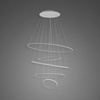 Lampa wisząca Ledowe Okręgi No.5 120cm 3k srebrna Dali (LA085/P_120_in_3k_silver_Dali) - ALTAVOLA DESIGN