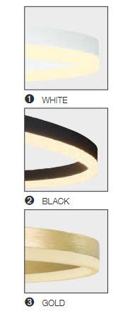 Żyrandol HALO PENDANT 80+60 CCT BK + REMOTE CONTROL (AZ4978) - Azzardo