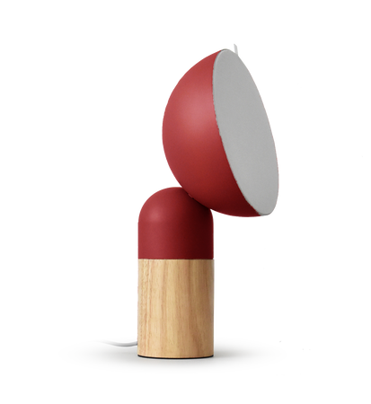 MAX Lampa biurkowa z możliwością jednorazowego ustawienia kąta świecenia oraz tekstylnym dyfuzorem . Przewód tekstylny czarny (LY04MAX/H36/R) - LYOMA