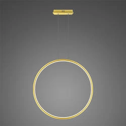 Lampa wisząca Ledowe okręgi No.1 X Φ100 cm in 3k złota ściemnialna  Altavola Design (LA073/X_100_in_3k_gold_dimm) - ALTAVOLA DESIGN
