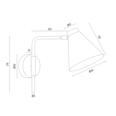 Kinkiet 1 pł. AVALONE (8006) - Argon