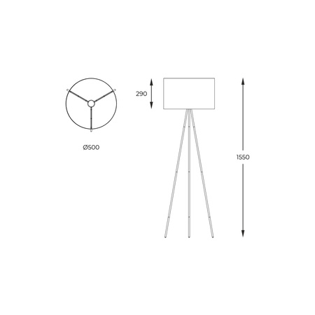 H06-GD-BL INGA LAMPA PODŁOGOWA - Zuma Line