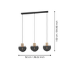 Lampa wisząca MILLENA czarna (390142) - EGLO