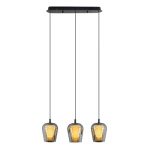Lampa Wisząca Keso 3 LED czarna listwa (PL0141-3) - Yaskr