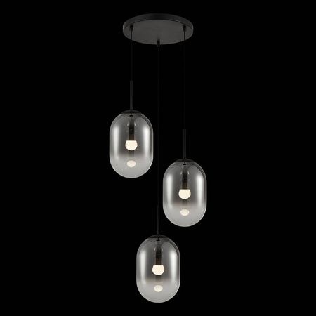 Lampa wisząca ALIAS BLACK 3 koło (ML0320) - Milagro