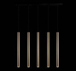 AKADI LAMPA WISZĄCA 5 PŁ. (black/gold) (8887) - Amplex