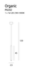 Lampa wisząca Organic kol. biały (P0202) Maxlight - żyrandol