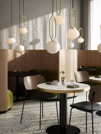 Lampa wisząca SHAPES 27 Nordlux E27 15W Szkło Mosiądz