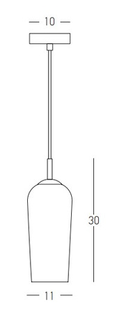 PENDANT LIGHT E14 CLEAR GLASS (22119 Zambelis) - Zambelis