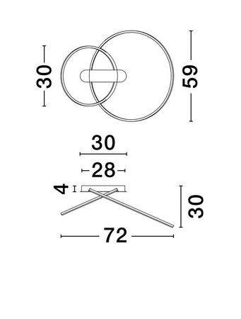 Nowoczesna lampa sufitowa COMARAPA (LE44671) - Luces Exclusivas
