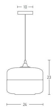 PENDANT 1L GLASS (1516 Zambelis) - Zambelis