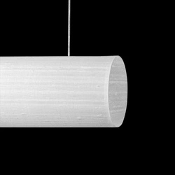 Lampa wisząca Orba 130 z materiałowym abażurem H-57-100 surowy jedwab ( 66647 ) - Ramko