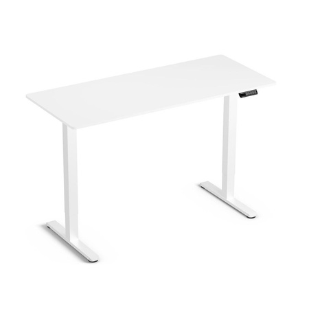 Regulowane biurko gamingowe Control Lite 140 Biały/Biały (LV1716) - LVN SYSTEM