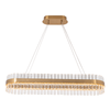 PENDANT LIGHT 72W 3000K STAINLESS STEEL-GLASS BRUSHED GOLD (22041 Zambelis) - Zambelis