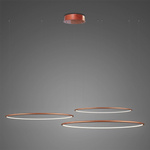 Lampa wisząca Ledowe Okręgi No.3 80cm 4k miedziana Dali (LA075/CO3_80_in_4k_copper_Dali) - ALTAVOLA DESIGN