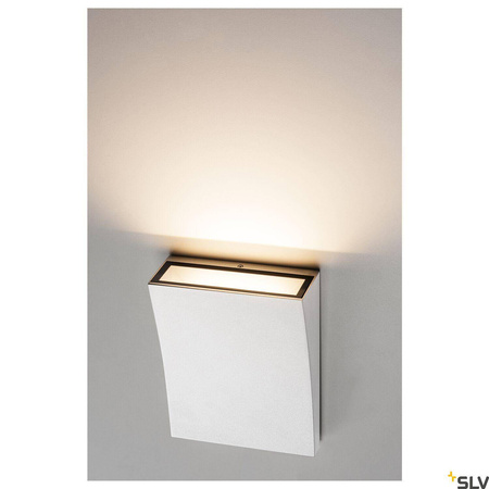 DELWA WIDE LED, lampa ścienna outdoor, 3000K, 100°, kolor biały, IP44 (1000340) - SLV