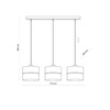 Lampa wisząca ECO 3 PŁ LISTWA (5771) - TK Lighting