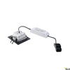 FRAME BASIC, lampa wpuszczana, LED, 3000K, kolor czarny matowy, zestaw, 9,4W, z zasilaczem (112720) - SLV