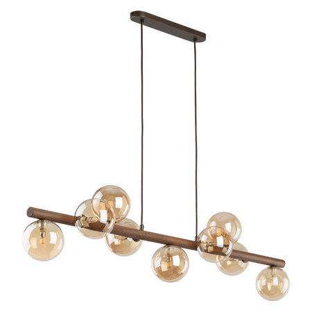 ESTERA WOOD ORZECH BURSZTYN LAMPA WISZACA 9XG9 (11097) - TK Lighting