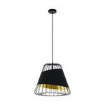 Lampa wisząca AUSTELL Ø360 czarna/złota (49446 - Eglo) - żyrandol