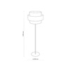 Lampa podłogowa CALISTO WHITE (5894) - TK Lighting
