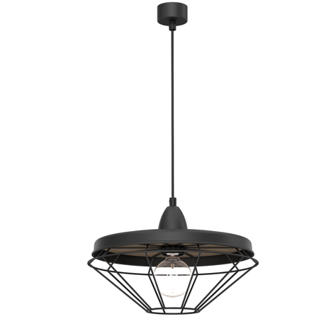 Lampa wisząca Alkaba - Czarna-platyna mat (325 mm)   (5013) - Shilo