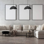 Lampa wisząca BETA BLACK/WHITE Ø 45 cm (MLP8955) - Milagro