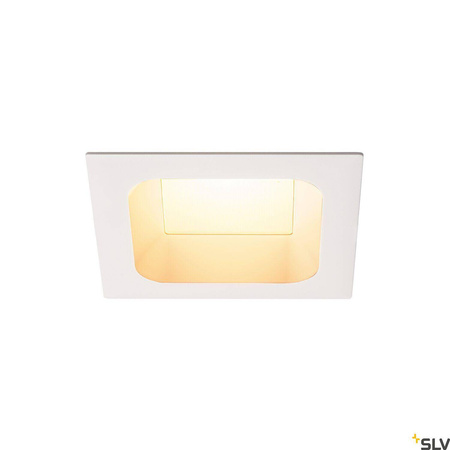 VERLUX, lampa wpuszczana, LED, 3000K, kolor biały matowy, D/S/G 13,5/13,5/7,5 cm, 20W (112692) - SLV