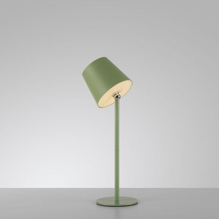 Przenośna, ładowana lampa stołowa BOTERIA  ZIELONY (19251-43) - Paul Neuhaus