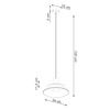 Lampa wisząca FANO czarna (SL.1322) - Sollux Lighting