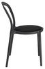 Krzesło SLIM czarne - polipropylen,  tkanina (PP-134A.BLACK) - King Home
