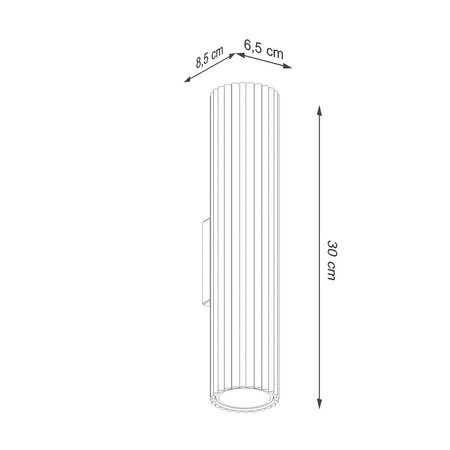 Kinkiet KARBON 30 taupe (SL.1776) - Sollux Lighting