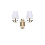 Lampa ścienna / Kinkiet PEGASO Mosiądz (PEGASO_AP2_OTTONE) - Ideal Lux