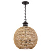 Lampa wisząca Casablanca - 3 źródła światła - Palladiański brąz (QZ-CASABLANCA-3P-PBZ) - Elstead Lighting