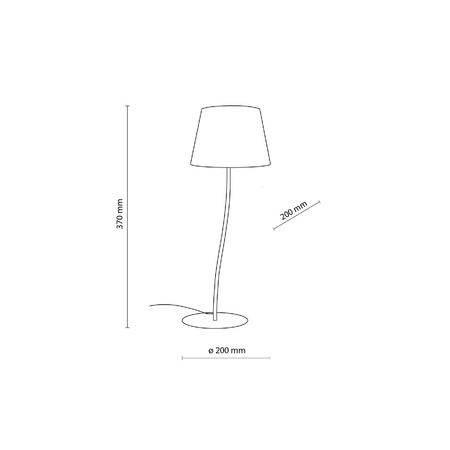 Lampa stołowa NICOLA BROWN 1 S (16027) - TK Lighting