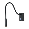 Czarny kinkiet do czytania Adjusta (WL0117-BK) - Yaskr