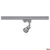 PURI, spot do szyny wysokonapięciowej 3-fazowej, QPAR51, kolor srebrnoszary, maks. 50W, z adapterem 3-fazowym (153564) - SLV