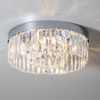 Plafon Crystal 5lt flush IP44 18W (35612) - Saxby