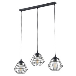DIAMOND NEW BLACK LAMPA WISZĄCA 3 PL LISTWA (6203) - TK Lighting